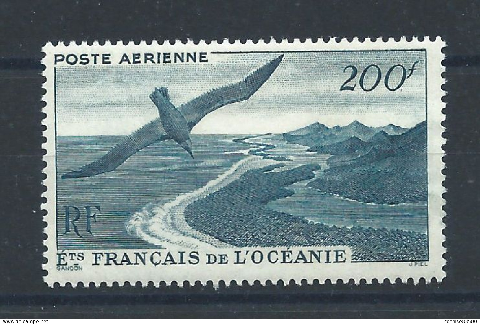 Océanie PA N°28* (MH) 1948 - Faune "Oiseaux" - Airmail