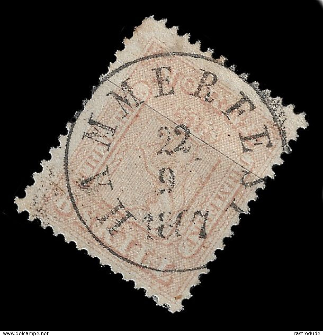 1863 NORWAY 8Sk USED  Mi.Nr. 9. CDS HAMMERFEST - LOVELY STRIKE - Usati