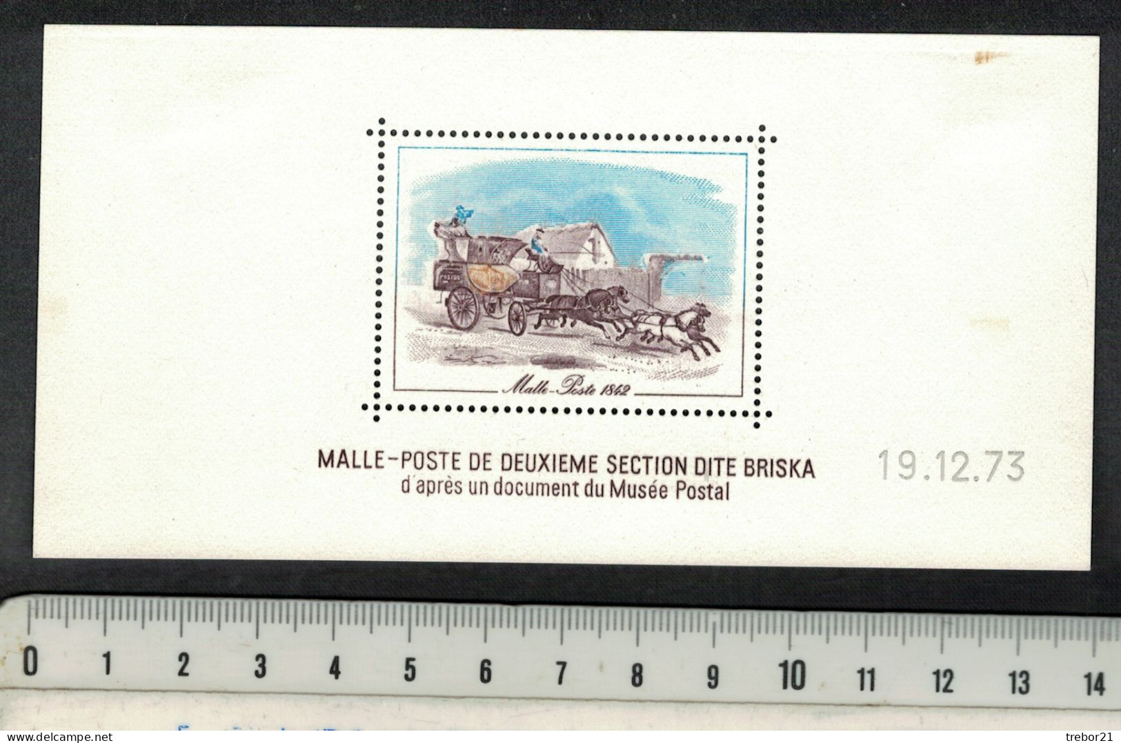 Malle Poste - Briskac - Bloc LA POSTE 1973 - Diligences