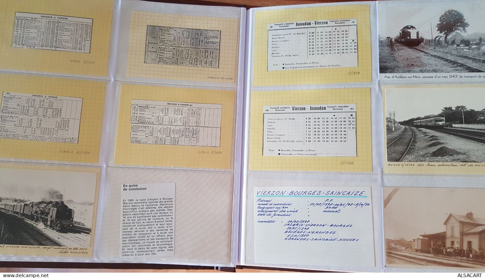 Album Avec Plus De 300 Documents , Photos , Cartes Postales , Photocopies Chemin De Fer , Dep 18,36,45 - Sonstige & Ohne Zuordnung