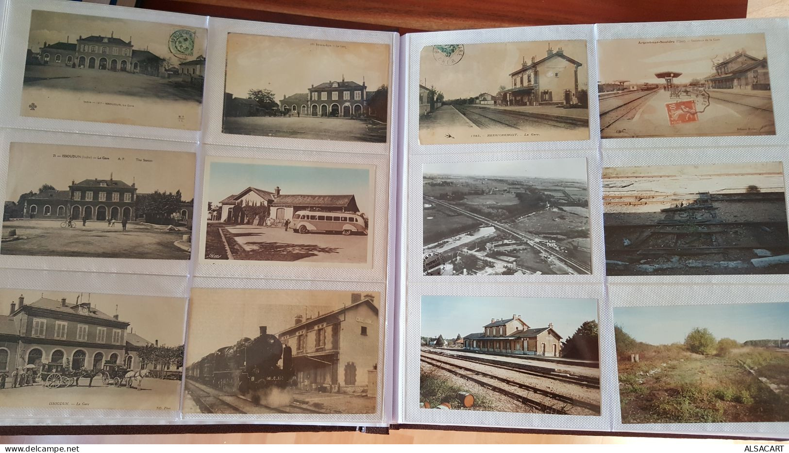 Album Avec Plus De 300 Documents , Photos , Cartes Postales , Photocopies Chemin De Fer , Dep 18,36,45 - Sonstige & Ohne Zuordnung