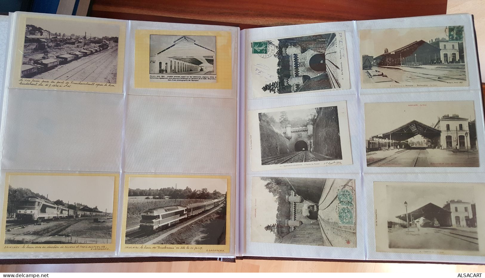 Album Avec Plus De 300 Documents , Photos , Cartes Postales , Photocopies Chemin De Fer , Dep 18,36,45 - Autres & Non Classés