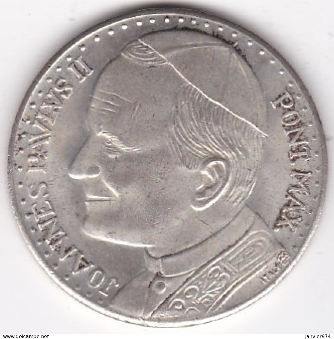Medaille En Argent Jean Paul II , Place Saint Pierre - Andere & Zonder Classificatie