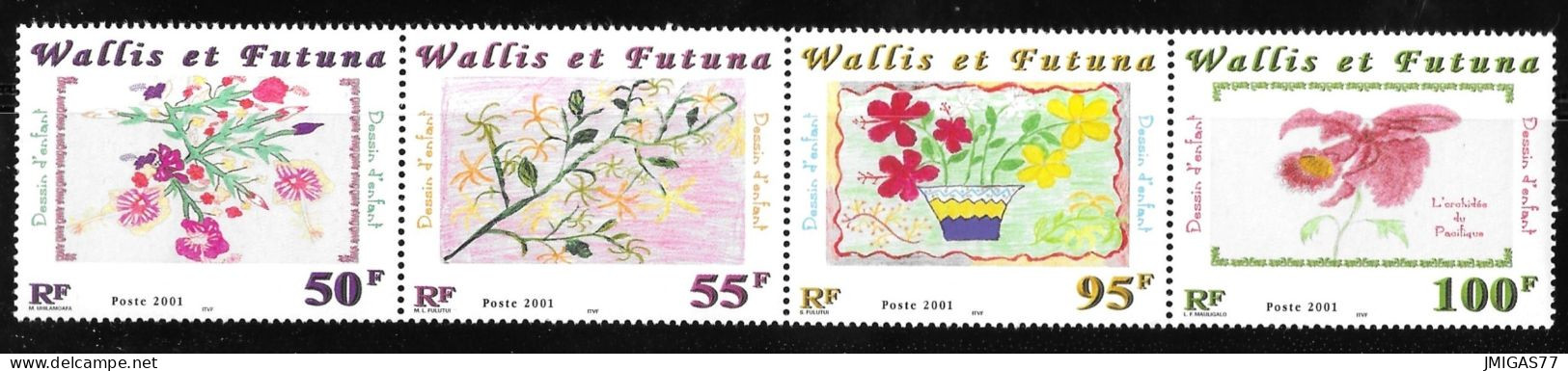 Wallis & Futuna Bande Horizontale N° 550 à 553 Neuve ** MNH - Neufs