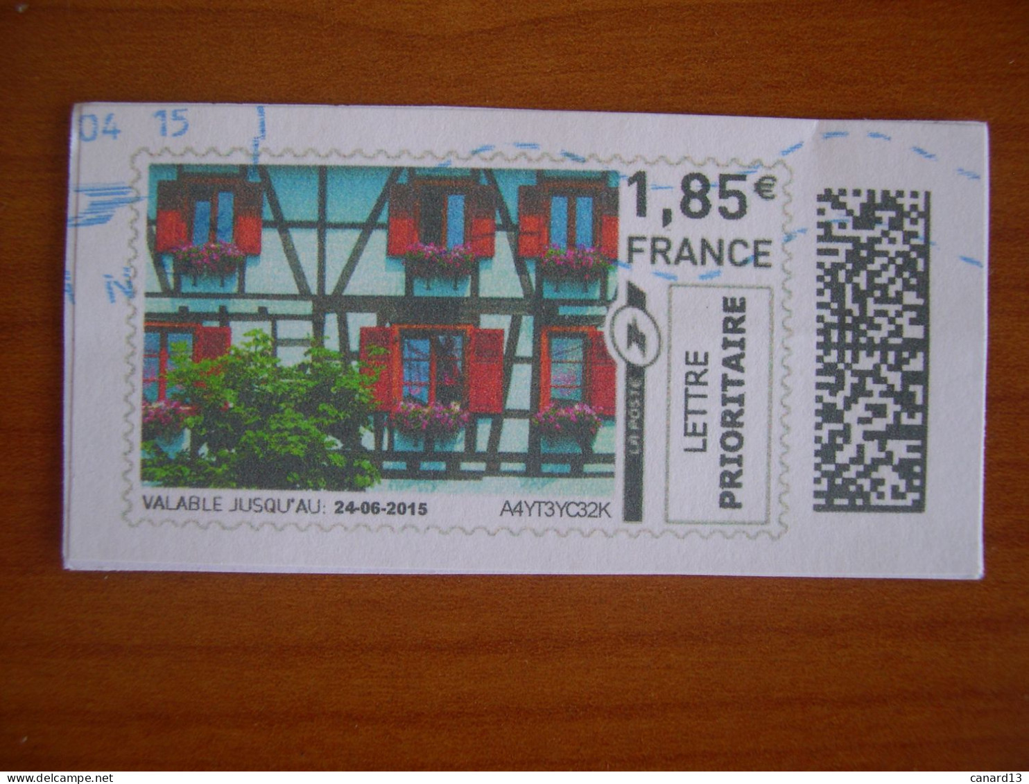 France Montimbrenligne Sur Fragment Façade - Printable Stamps (Montimbrenligne)
