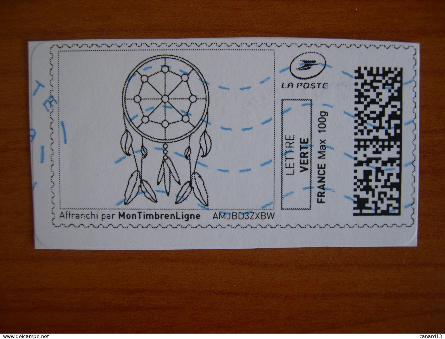 France Montimbrenligne Sur Fragment Attrape Rêves - Druckbare Briefmarken (Montimbrenligne)