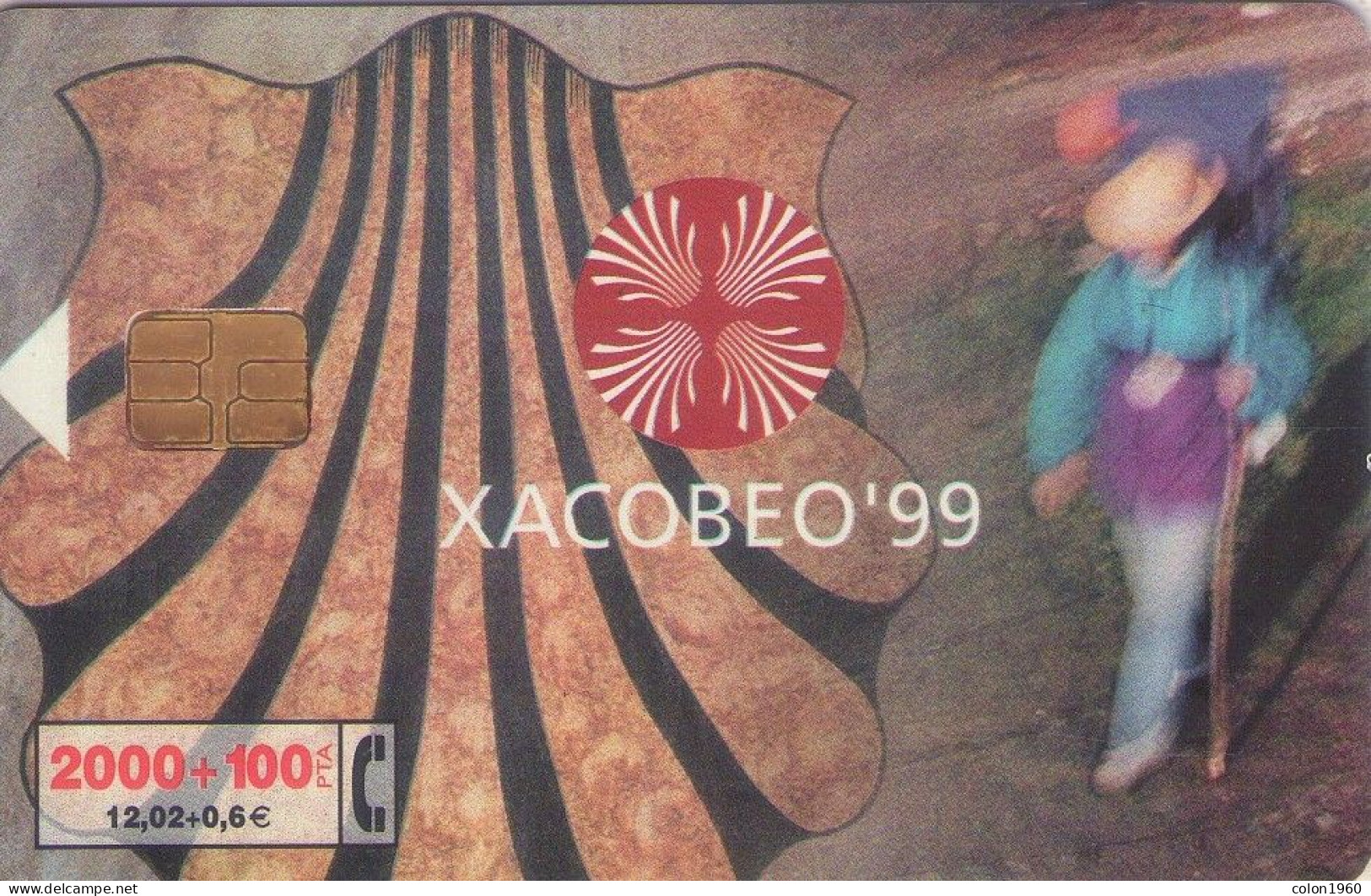 ESPAÑA. CP-146B. XACOBEO'99. 03-1999. Núm Control 1 Sin Línea. (495) - Commemorative Advertisment