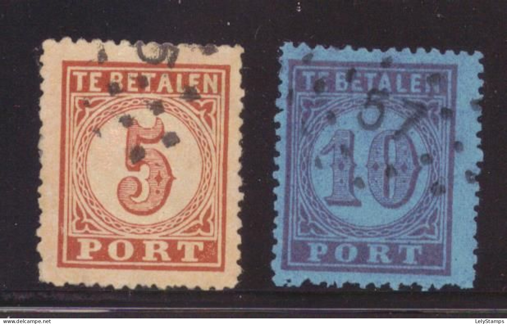 Nederland / Niederlande / Pays Bas / Netherlands Port 1 & Port 2 Used (1870) - Postage Due