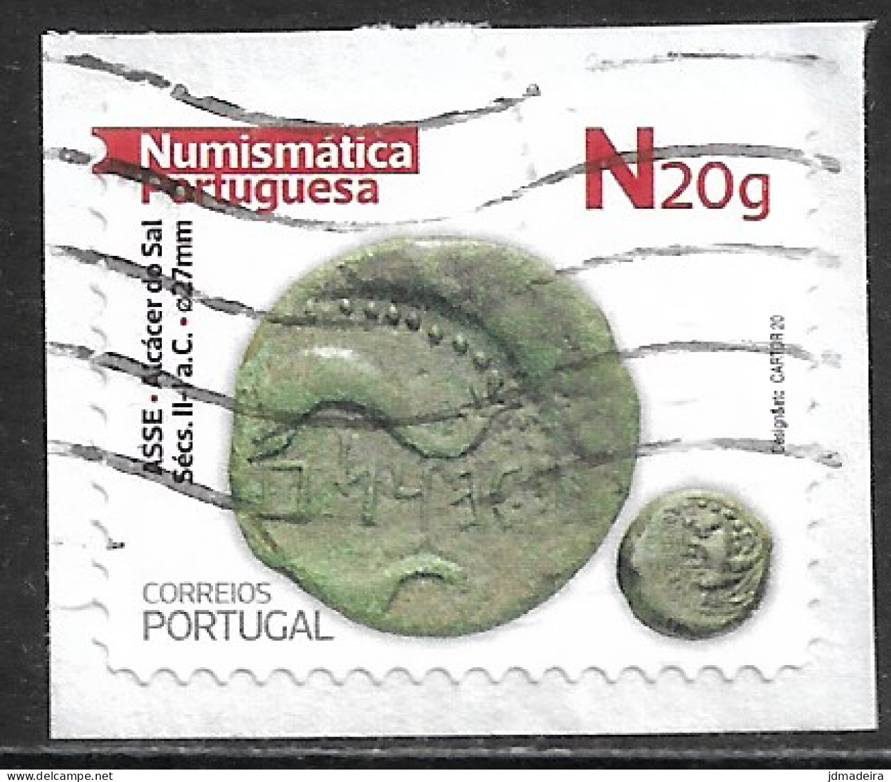 Portugal – 2020 Coins N Used Stamp - Usados