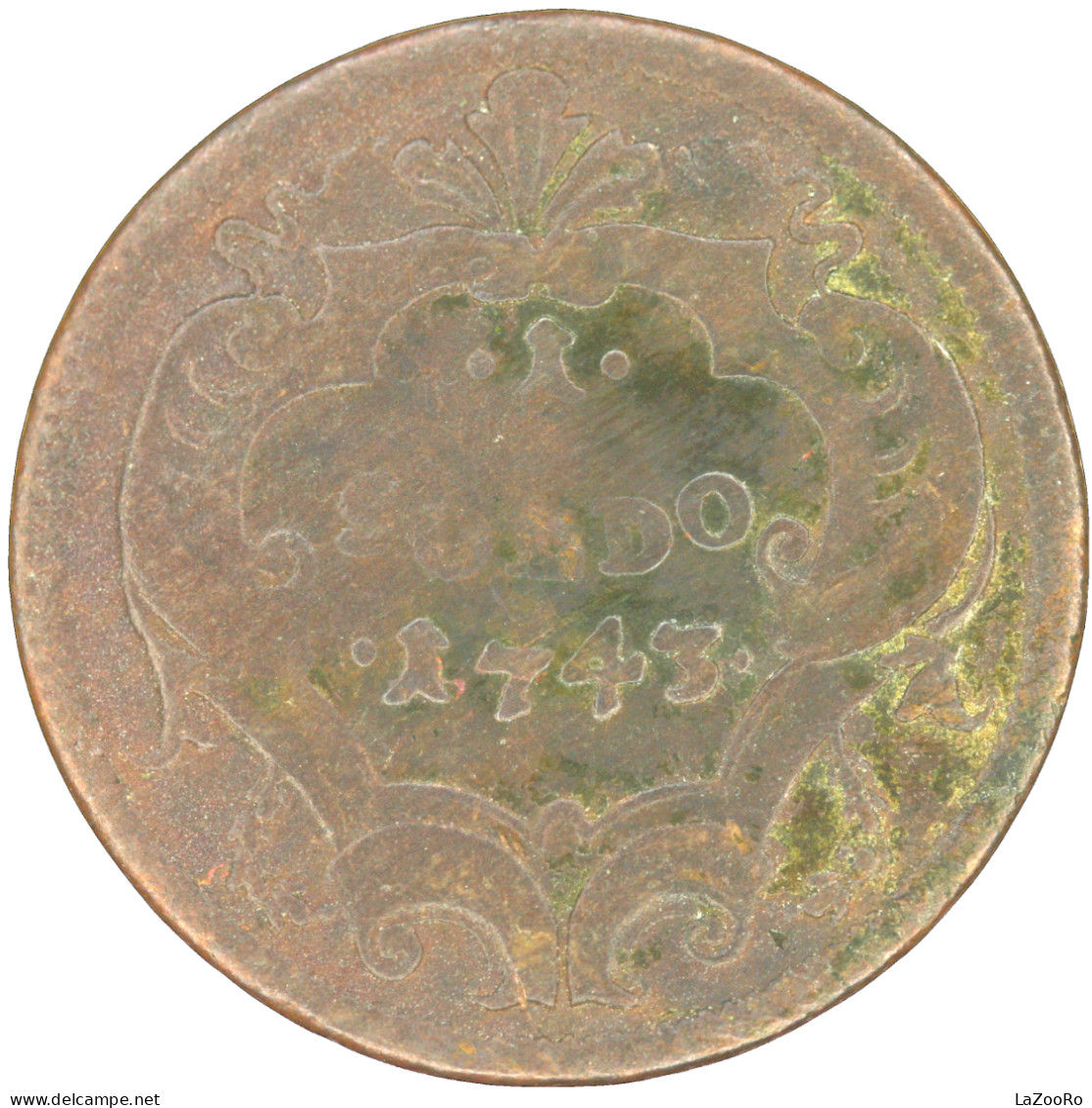 LaZooRo: Italy Austria 1 Soldo 1743 VG / F - Gorizien