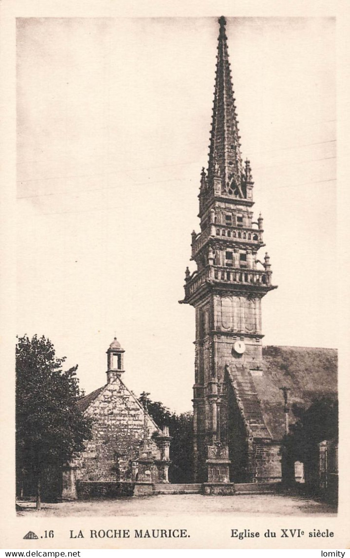 Déstockage Lot 14 CPA Cartes Postales La Roche Maurice Bretagne église Ossuaire Porche Jubé Vitrail Ruines Chateau - La Roche-Maurice