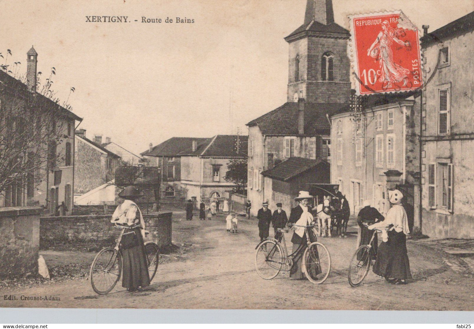 XERTIGNY ROUTE DE BAINS - Xertigny
