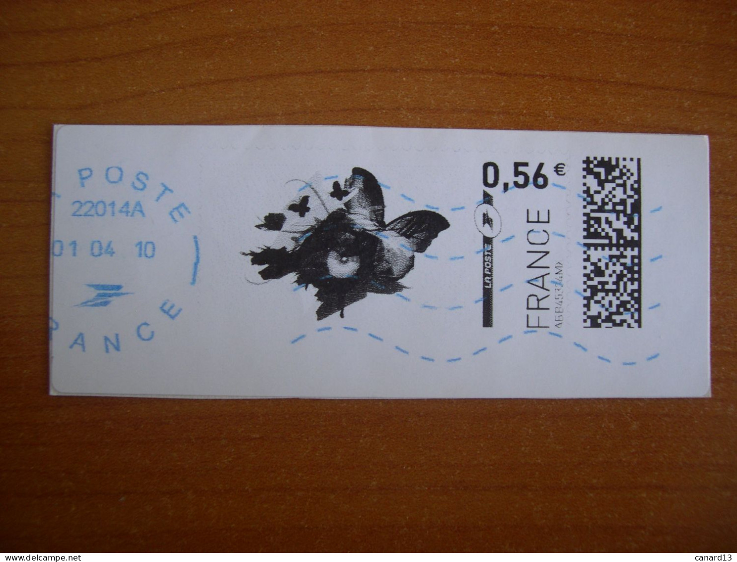 France Montimbrenligne Sur Fragment Papillon - Druckbare Briefmarken (Montimbrenligne)
