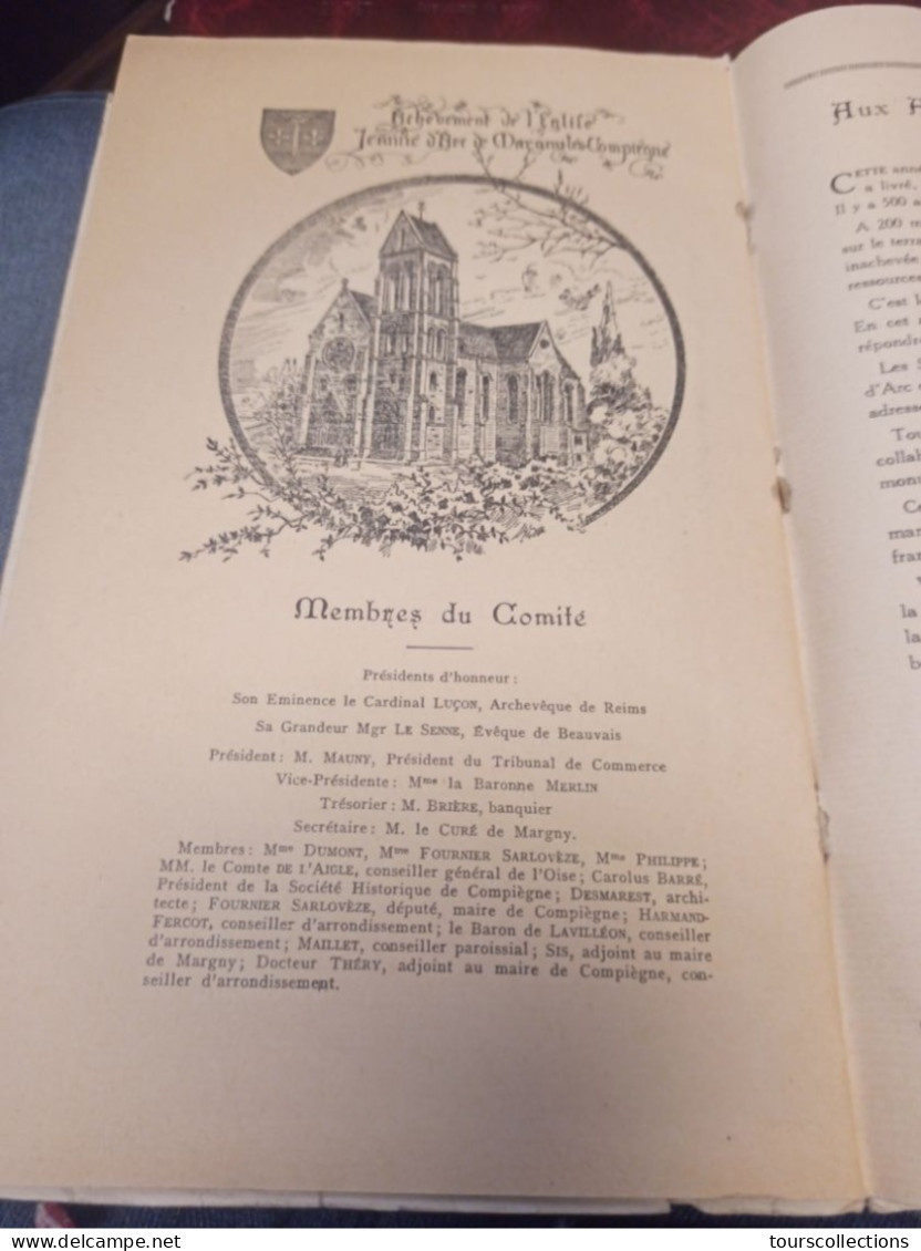 COMPIEGNE OISE 60 - 17-18-25 et 29 Mai 1930 - FETES du 5° centenaire de JEANNE D'ARC - livre des festivités