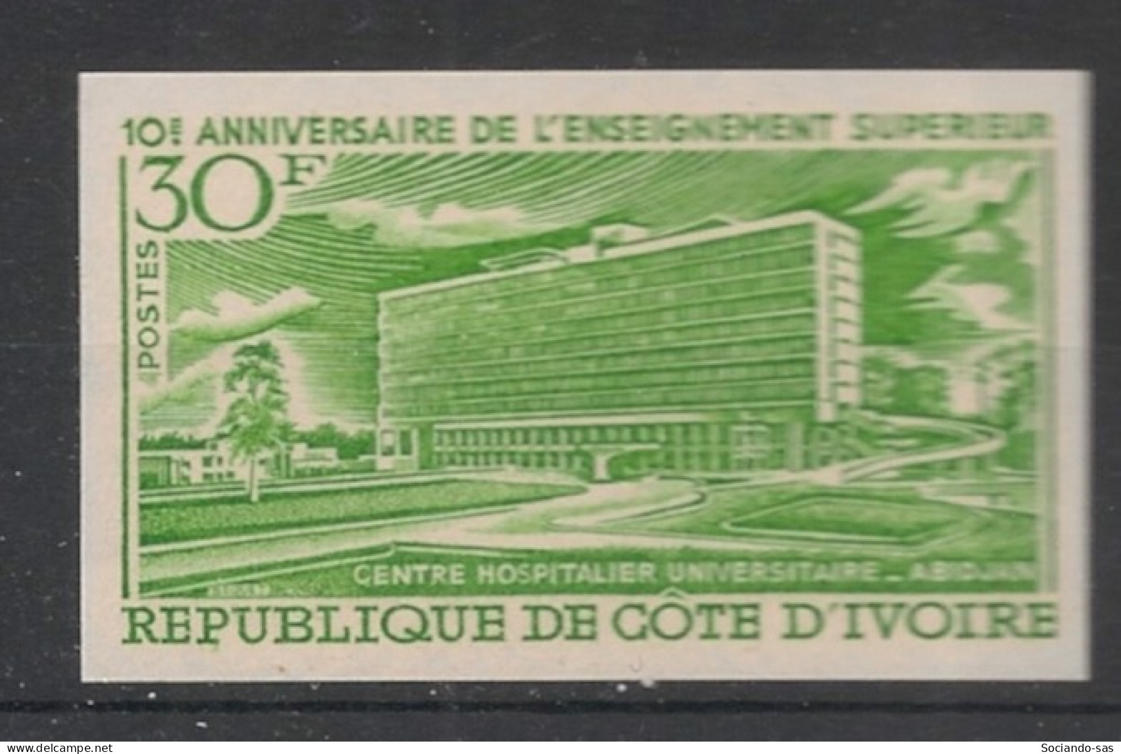 COTE D'IVOIRE - 1970 - N°YT. 295 - Enseignement - Essai Non Dentelé / Imperf. Essay - Neuf Luxe ** / MNH - Côte D'Ivoire (1960-...)