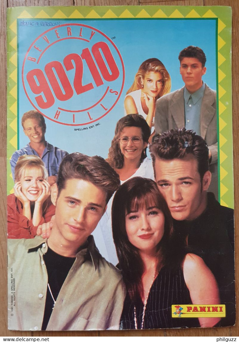 ALBUM PANINI BEVERLY HILLS 90210 1991 LEGENDES EN ITALIEN Incomplet Manque 3 Images - Otros & Sin Clasificación