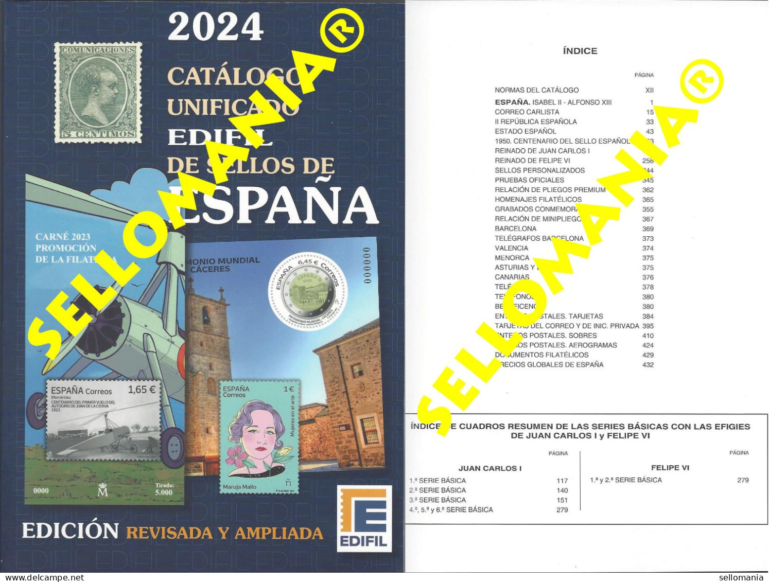 CATALOGO EDIFIL 2024 SELLOS DE ESPAÑA SPAIN STAMPS CATALOGUE NUEVO TC24268 - Espagne
