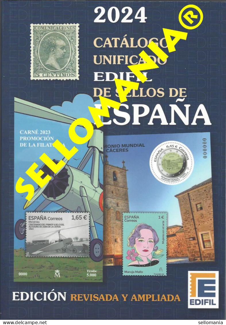 CATALOGO EDIFIL 2024 SELLOS DE ESPAÑA SPAIN STAMPS CATALOGUE NUEVO TC24268 - España