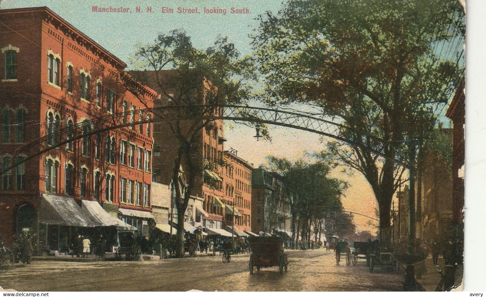 Manchester, New Hampshire Elm Street, Looking South - Manchester