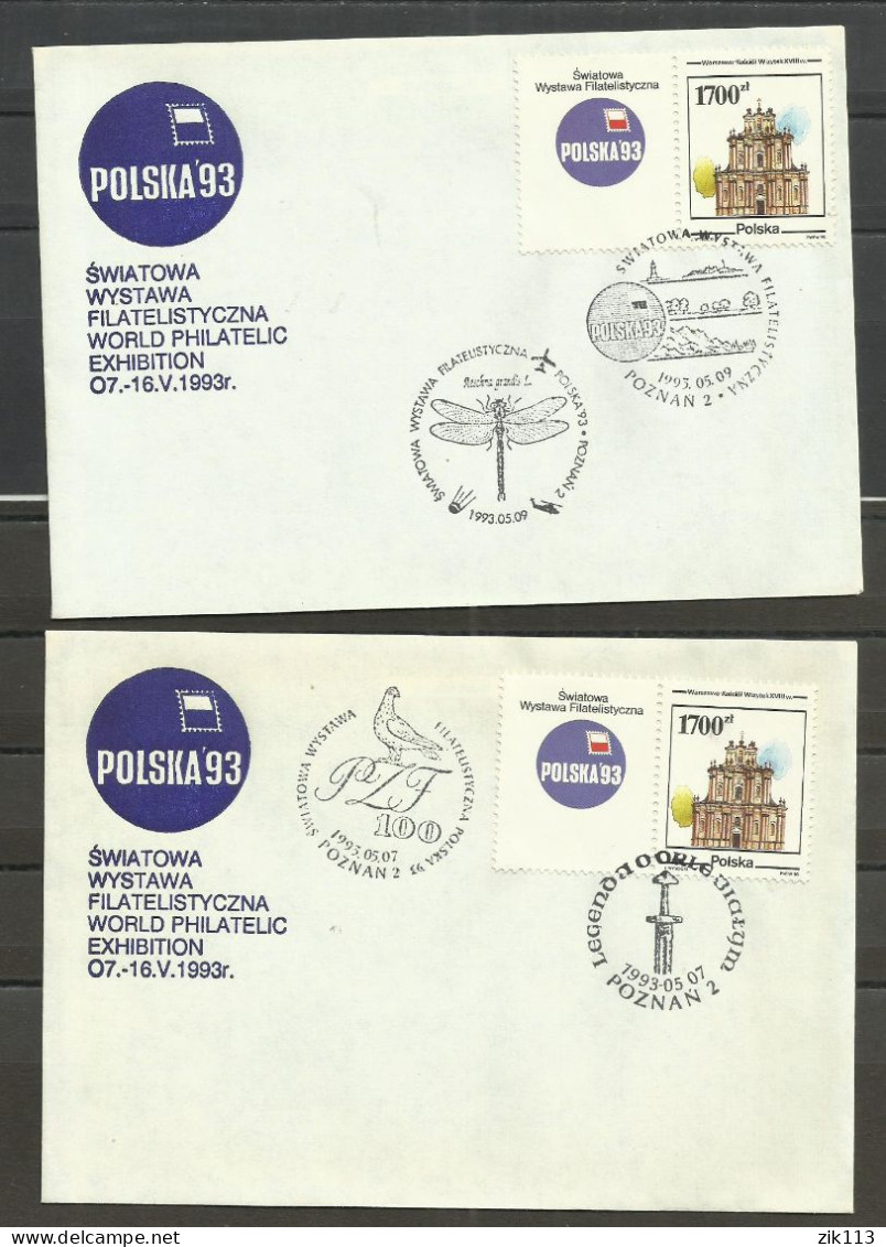 Poland 1993 - World Philatelic Exhibition , Poznań 93 - Covers & Documents