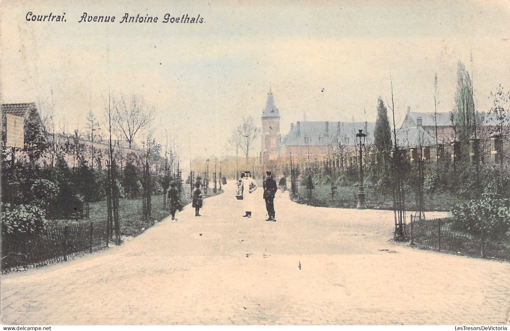 BELGIQUE - Ans - La Gare Intérieur - Chemin De Fer - Wagons - Chocolat Des Arts Gaspard Lemaitre  Carte Postale Ancienne - Kortrijk