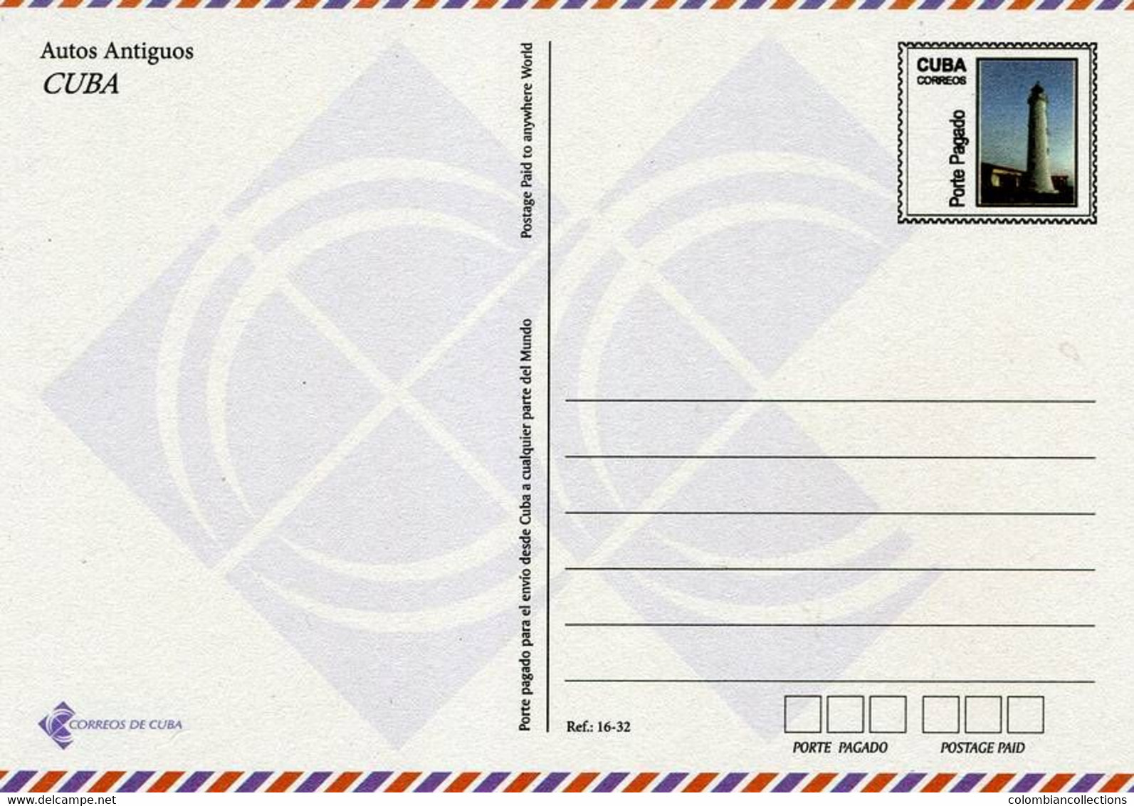 Lote PEP963a, Cuba, 2013, Entero Postal, Postal Stationary, Autos Antiguos, 16/32, Postcard. Che Guevara - Maximumkaarten