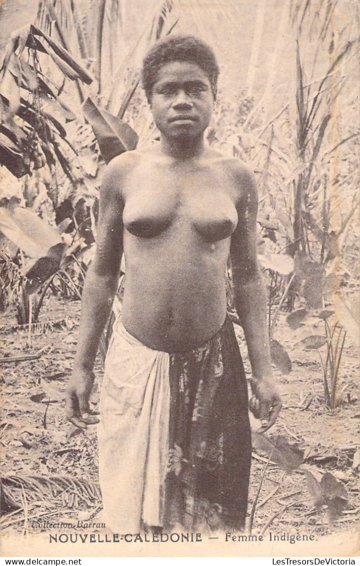 NOUVELLE CALEDONIE - Femme Indigene - Collection Barrau - Carte Postale Ancienne - Nouvelle-Calédonie