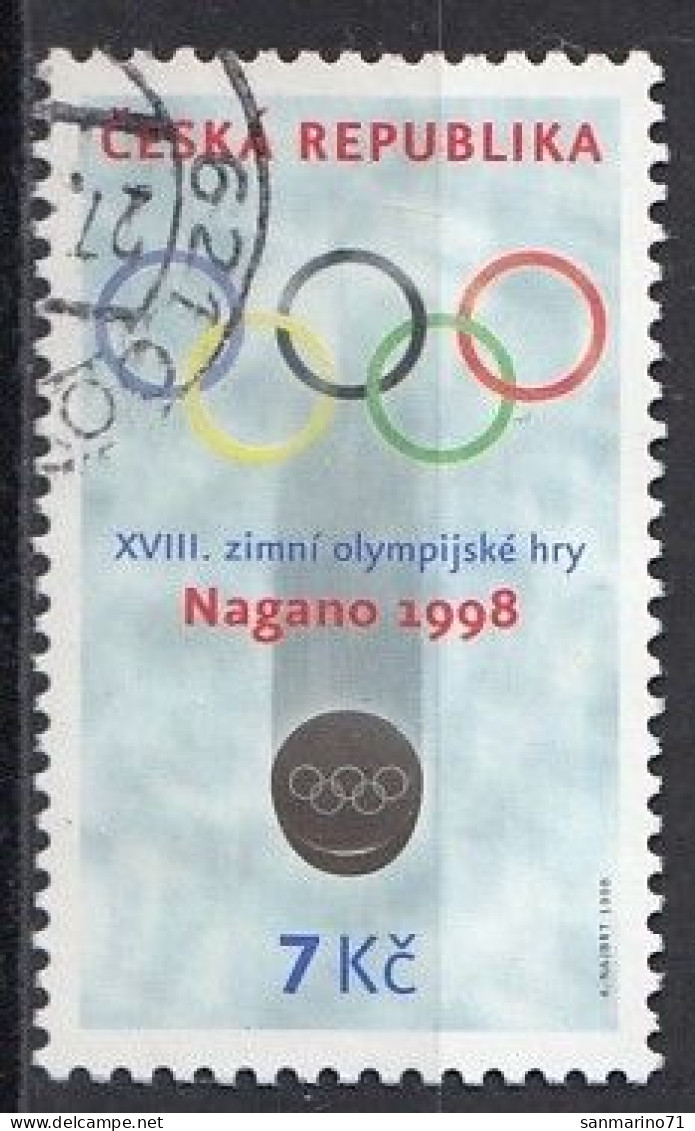 CZECH REPUBLIC 166,used,falc Hinged - Winter 1998: Nagano