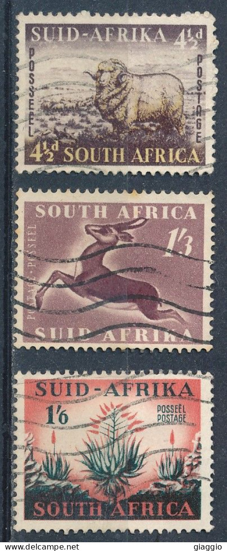°°° SOUTH AFRICA  - Y&T N°196/98 - 1953 °°° - Used Stamps