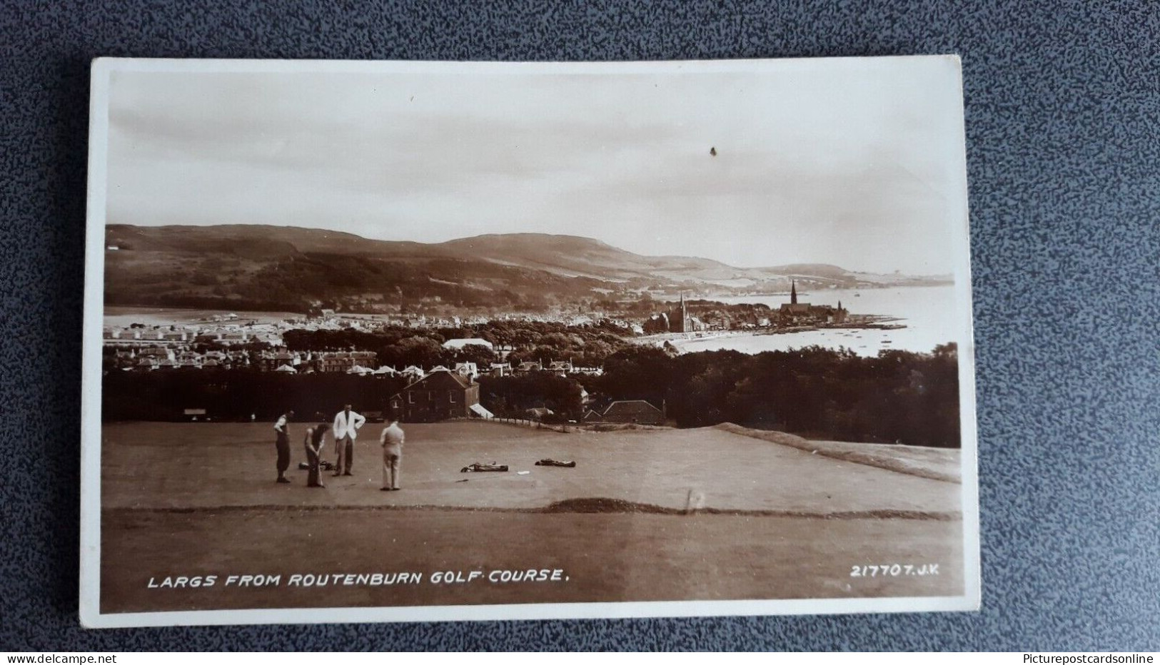 LARGS FROM ROUTENBURN GOLF COURSE OLD R/P POSTCARD AYRSHIRE SCOTLAND - Ayrshire