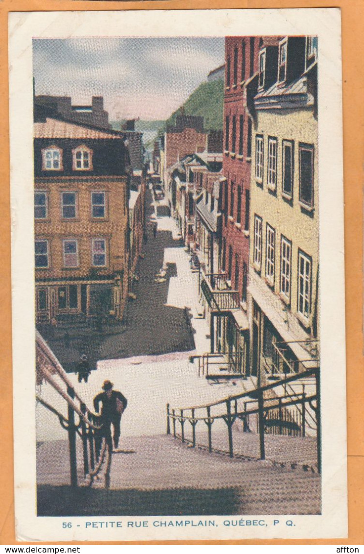 Quebec Canada Old Postcard - Québec - La Cité