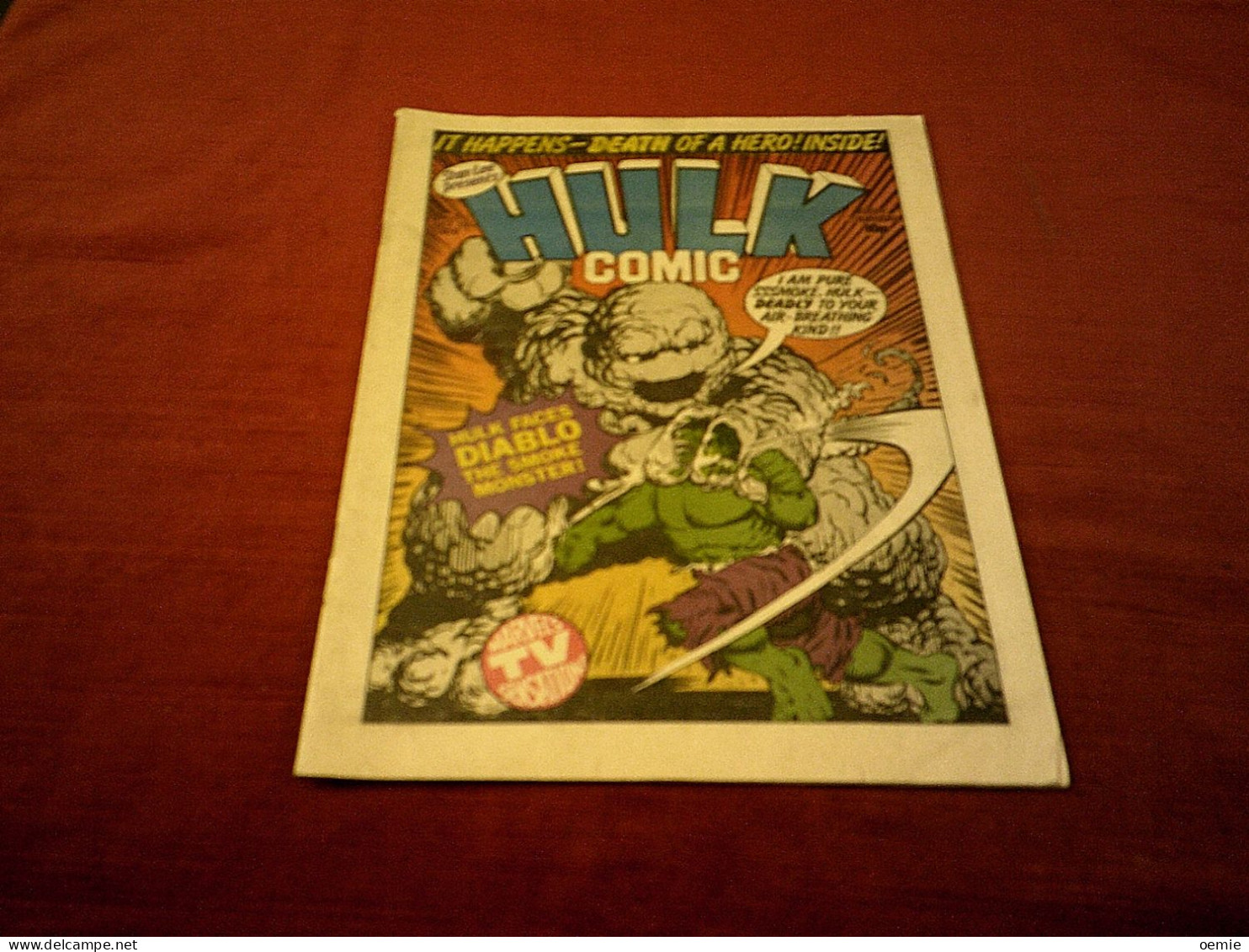 HULK  COMIC  HULK FACES DIABLO THE SMOKE MONSTER - Marvel