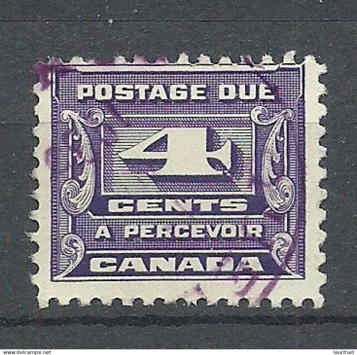 CANADA Kanada 1933 Michel 13 O Postage Due Portomarke A Percevoir - Port Dû (Taxe)