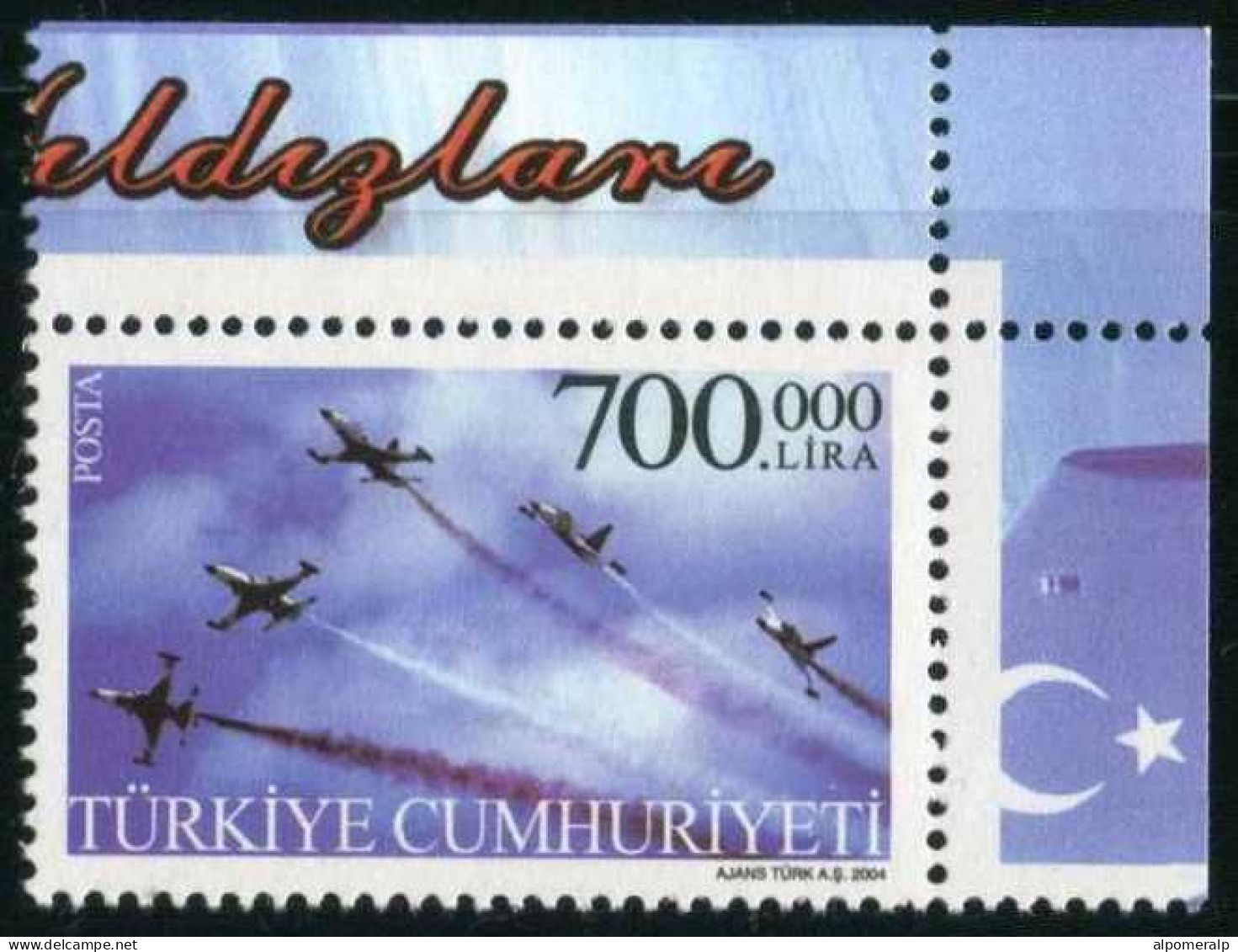 Türkiye 2004 Mi 3411 MNH Aircraft NF-5 A / B | Air Forces, Aircraft, Aviation - Used Stamps