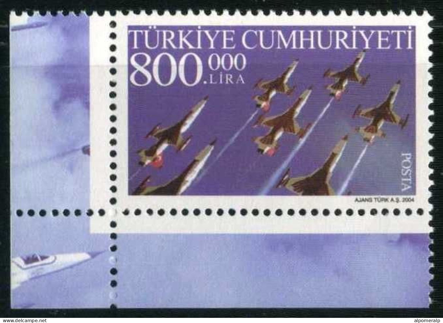 Türkiye 2004 Mi 3412 MNH Aircraft NF-5 A / B | Air Forces, Aircraft, Aviation - Used Stamps