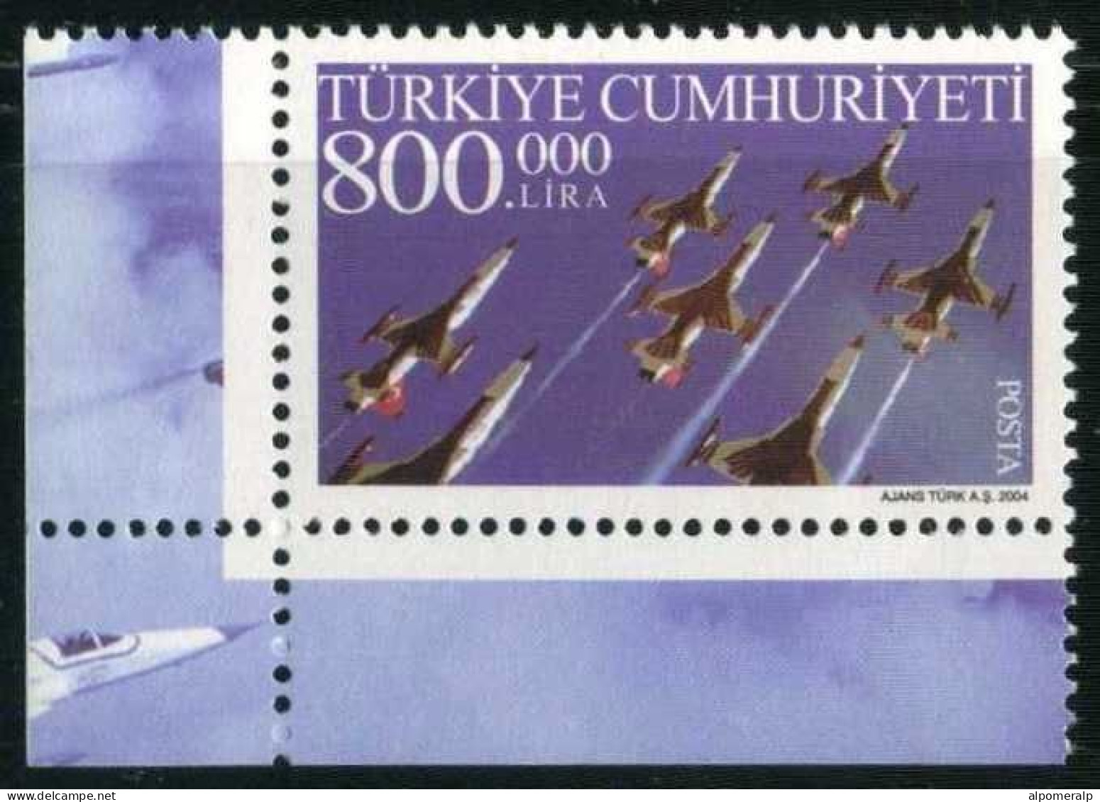 Türkiye 2004 Mi 3412 MNH Aircraft NF-5 A / B | Air Forces, Aircraft, Aviation - Gebruikt