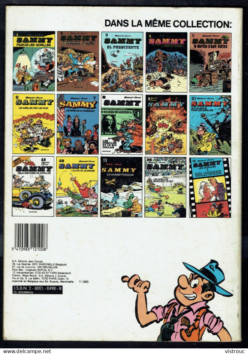 "SAMMY: Les Gorilles Au Pensionnat" - N° 7 De BERCK Et CAUVIN - Edition DUPUIS - Broché - 1983. - Sammy