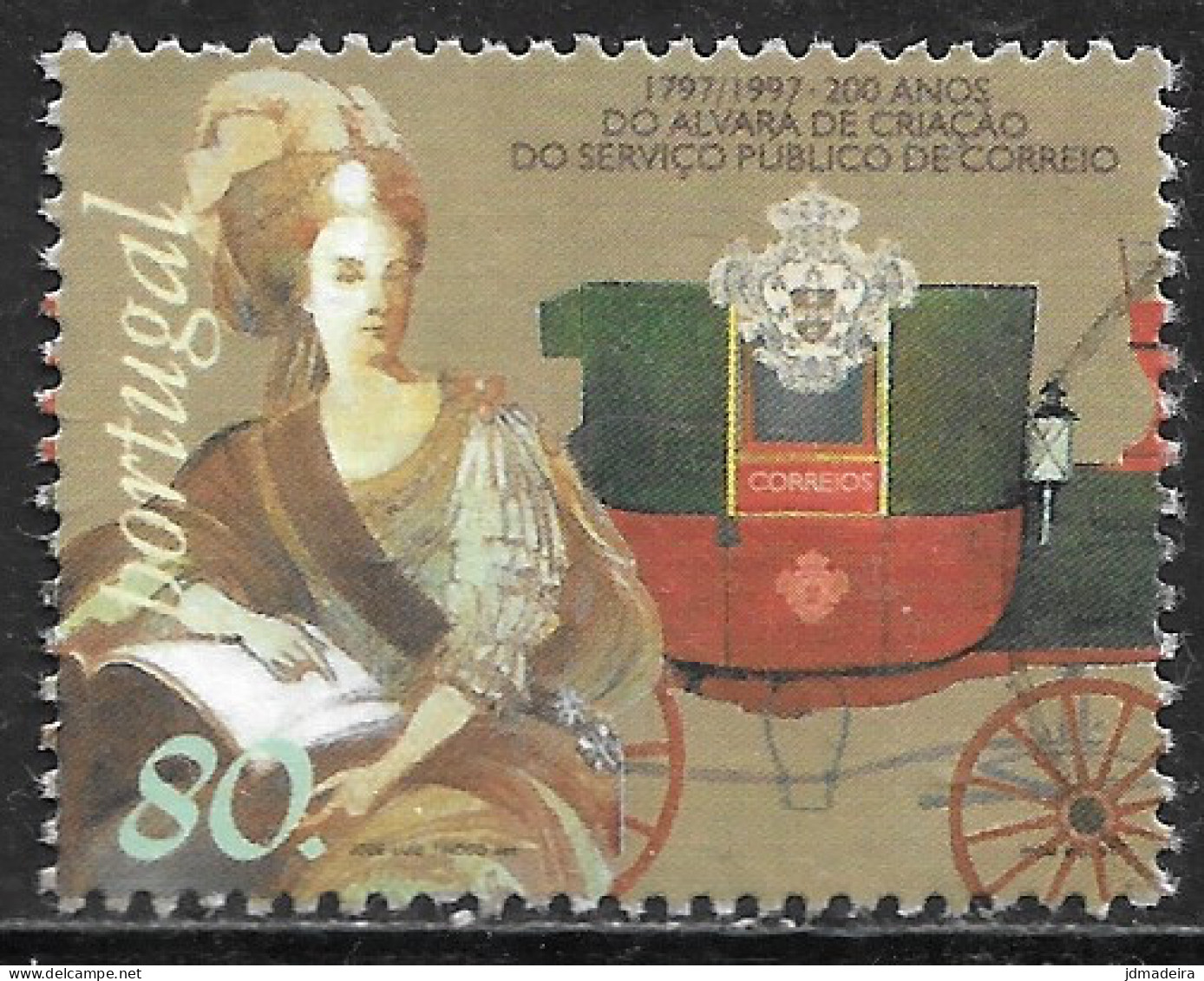 Portugal – 1997 Public Postal Service Used Stamp - Gebruikt