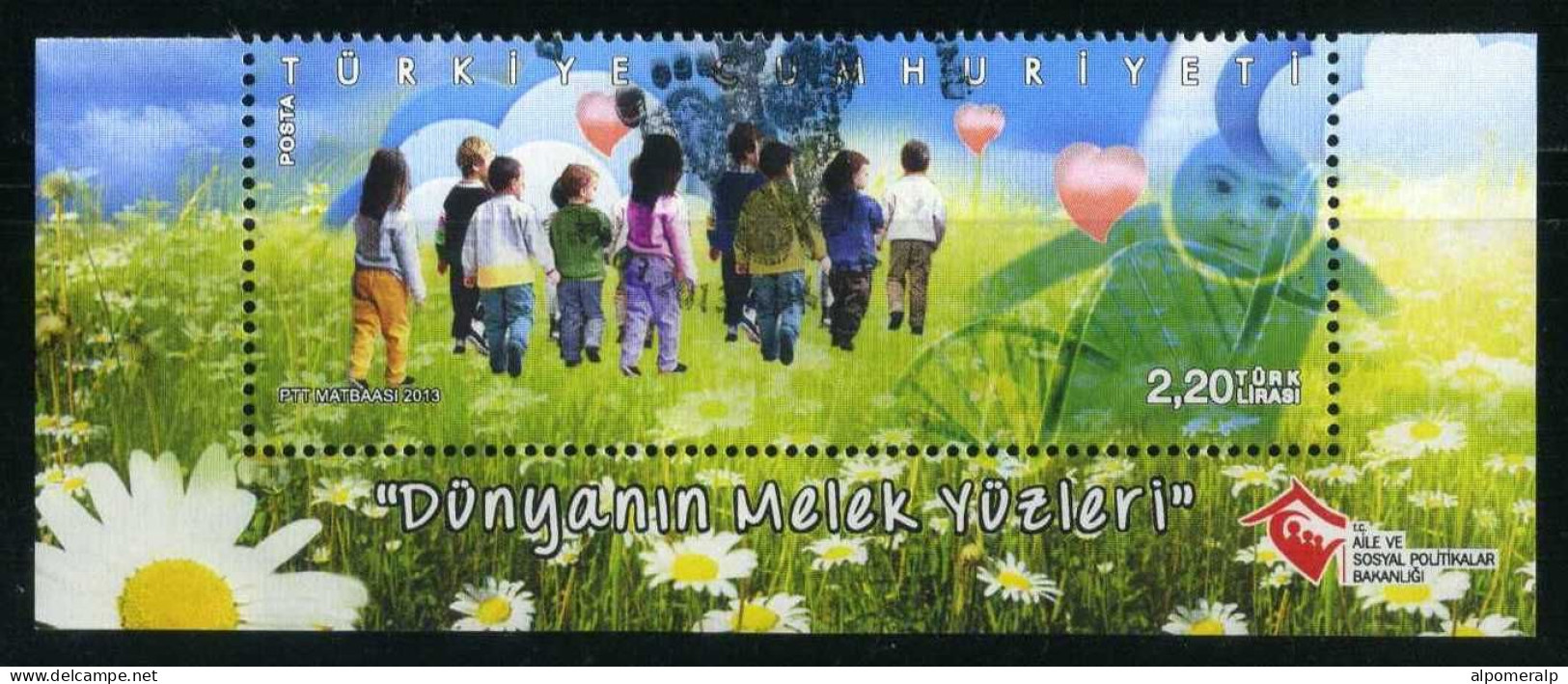 Türkiye 2013 Mi 4015 World Down Syndrome Day,  Children, Disabled - Used Stamps