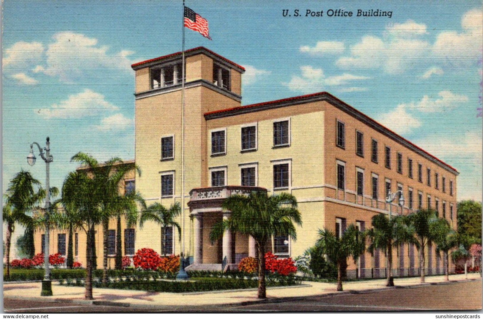 Florida Orlando Post Office Curteich - Orlando