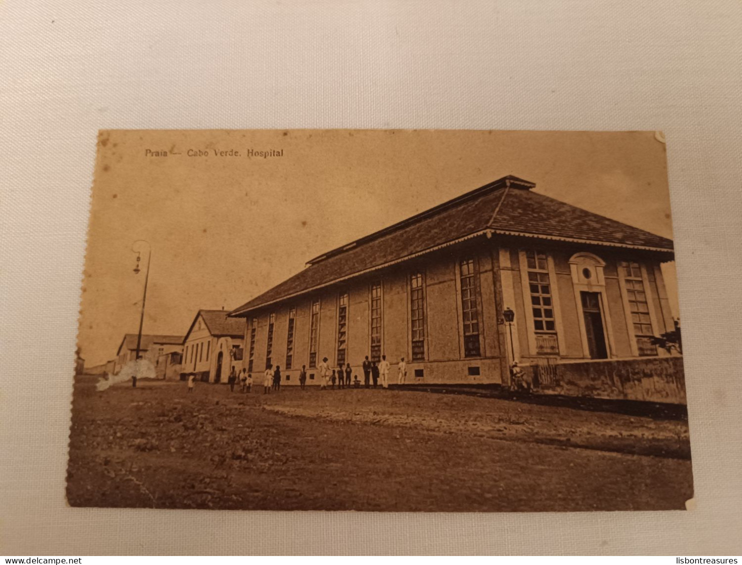 ANTIQUE POSTCARD CAPE VERDE CABO VERDE CIDADE DA PRAIA - HOSPITAL USED - Cap Vert