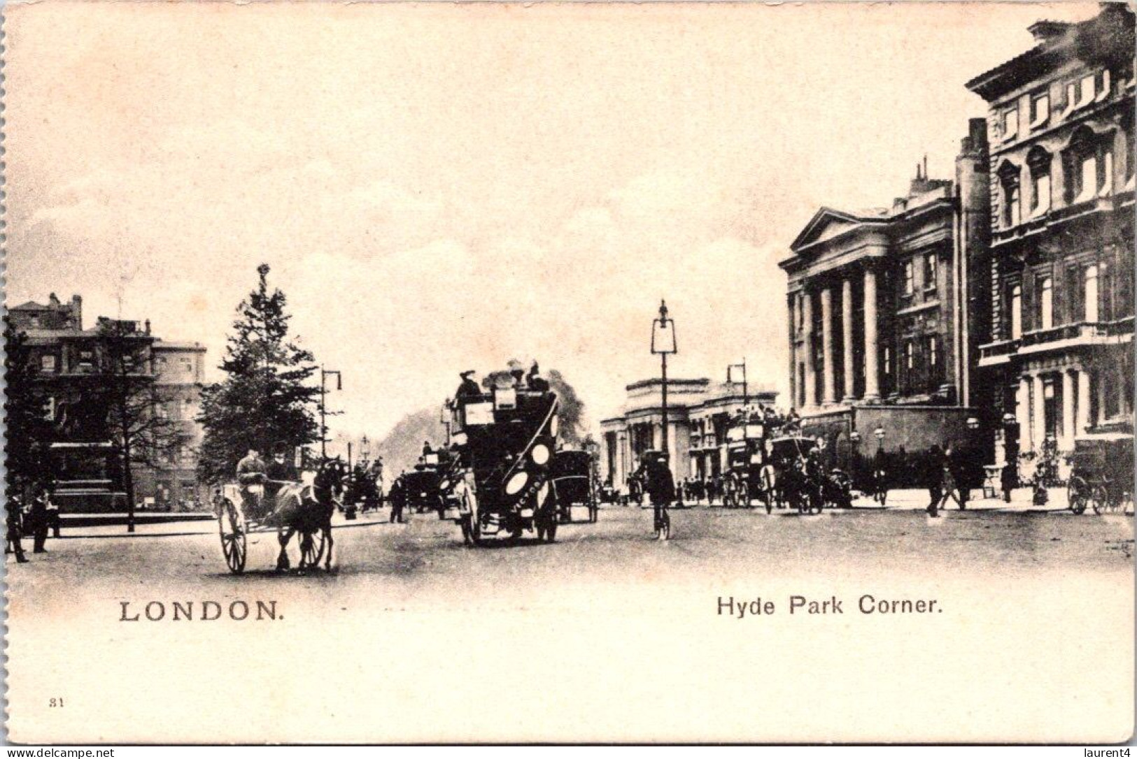 8-9-2023 (4 T 31) B/w - VERY OLD - UK England - Hiyde Park Corner - Hyde Park