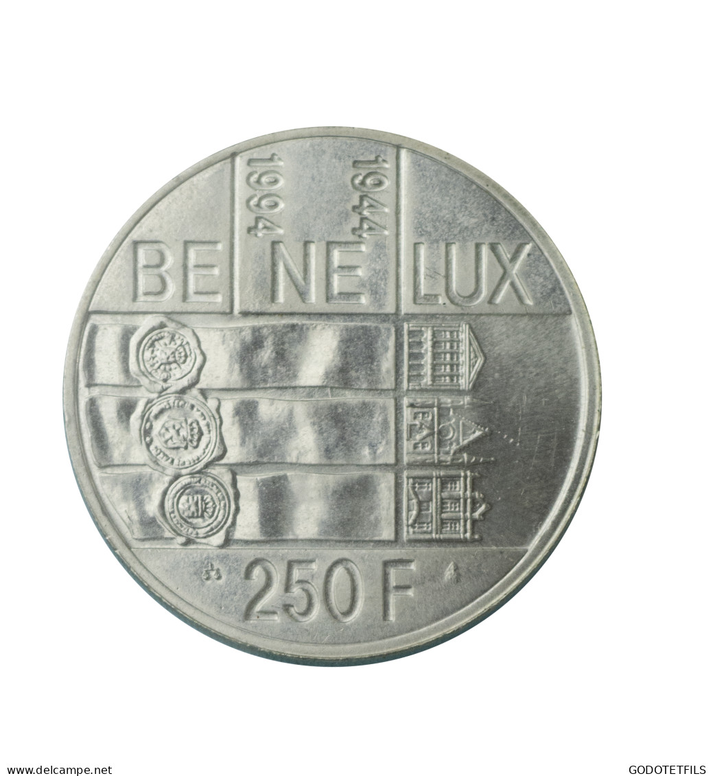 Benelux-250 Francs Commémoratif Du Benelux Albert II-1994 Bruxelles - 250 Francs