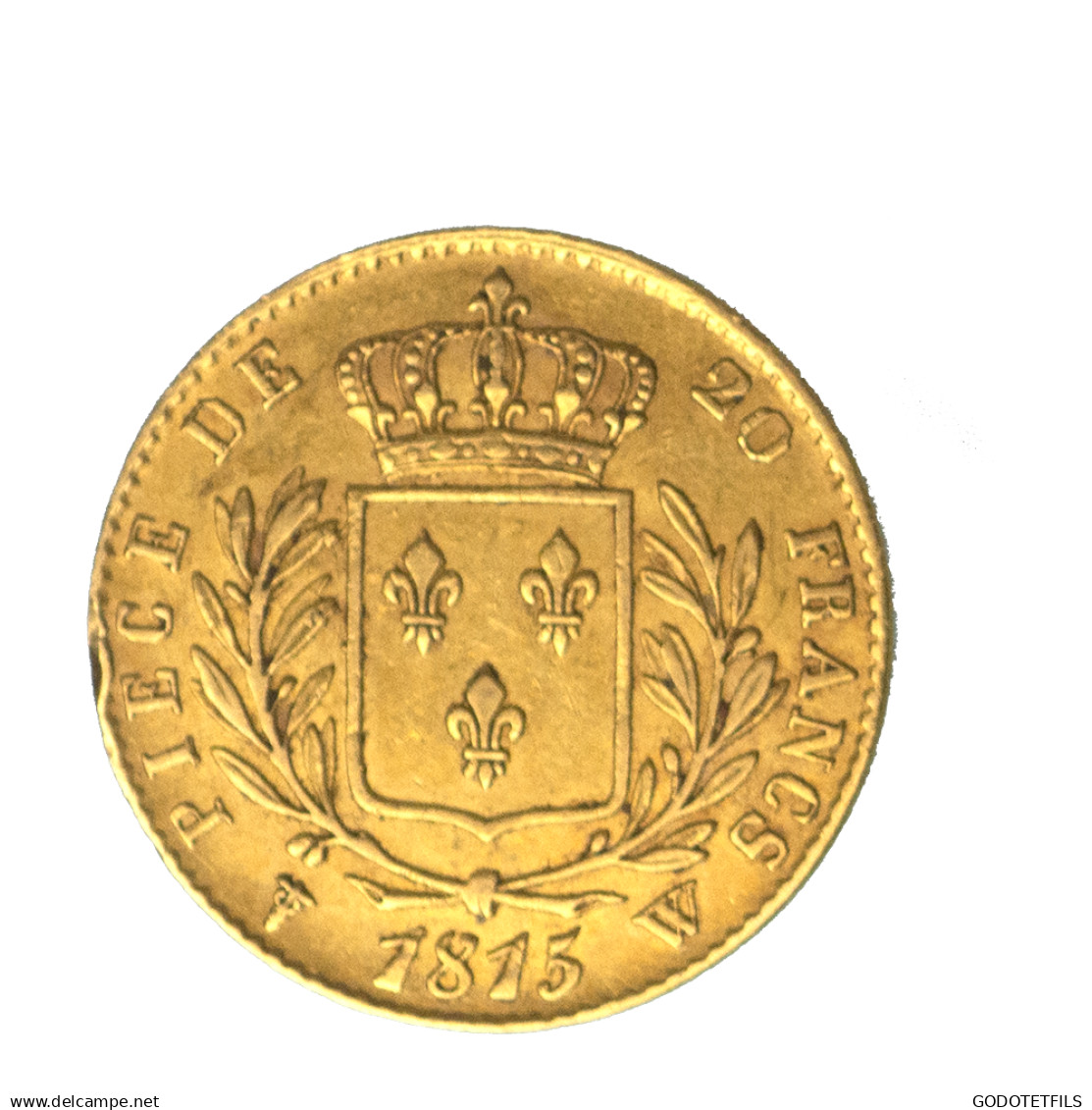 Louis XVIII-20 Francs 1815 Lille - 20 Francs (goud)