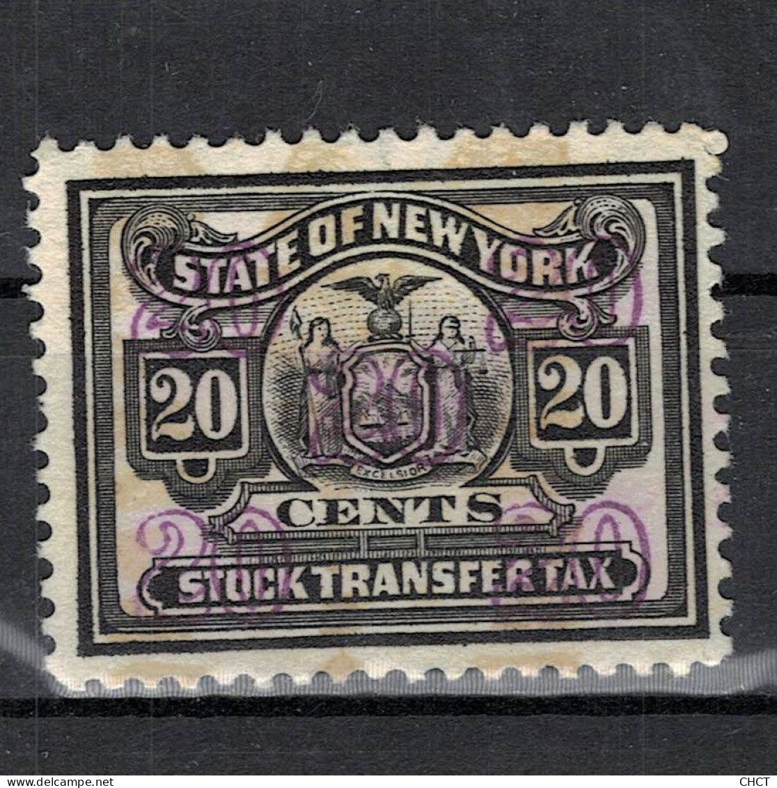 CHCT26 - State Of New York, Stock Transfer Tax Stamp - Unclassified