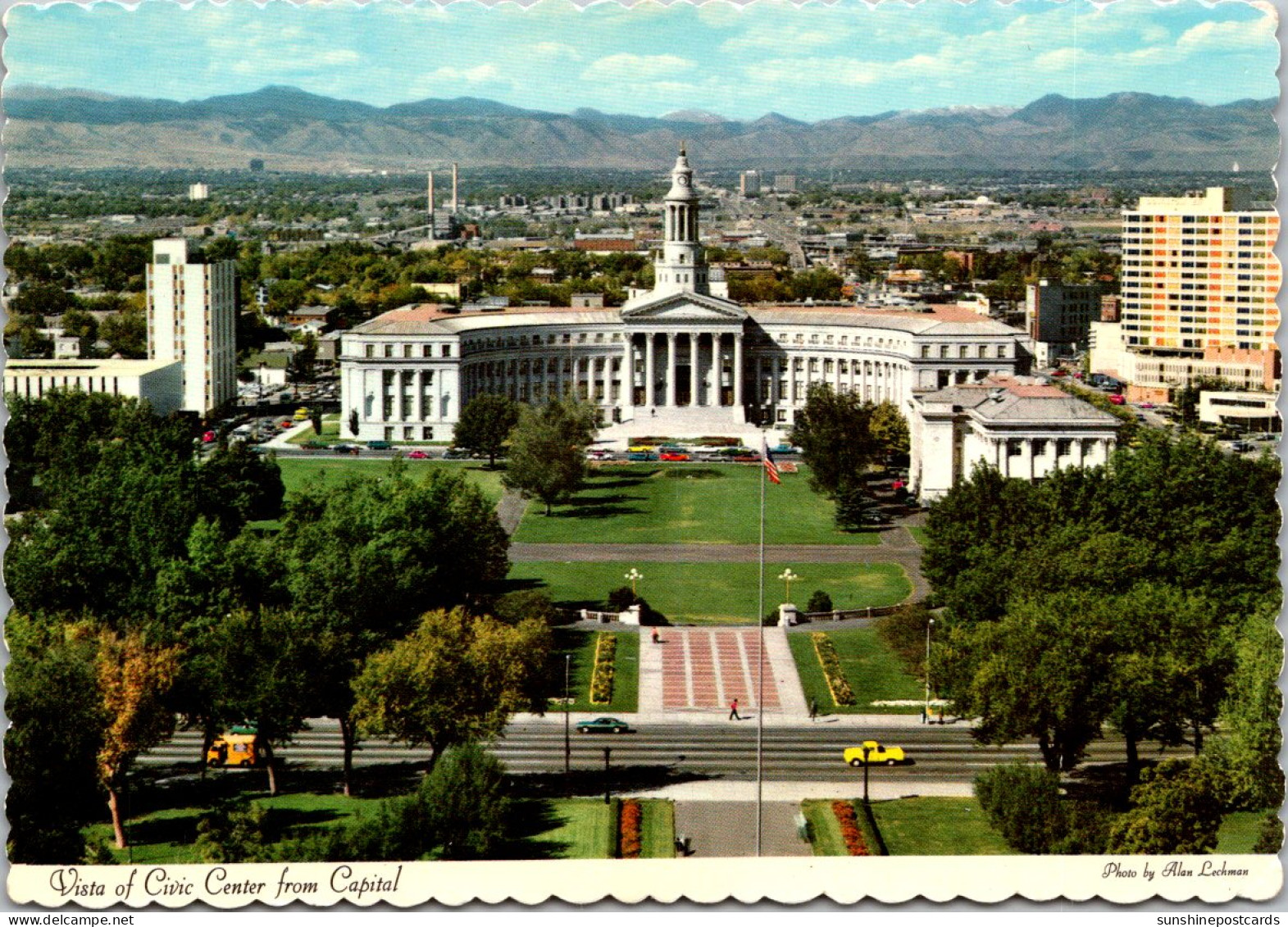 Colorado Denver Civic Center With City And County Building From Capitol - Denver