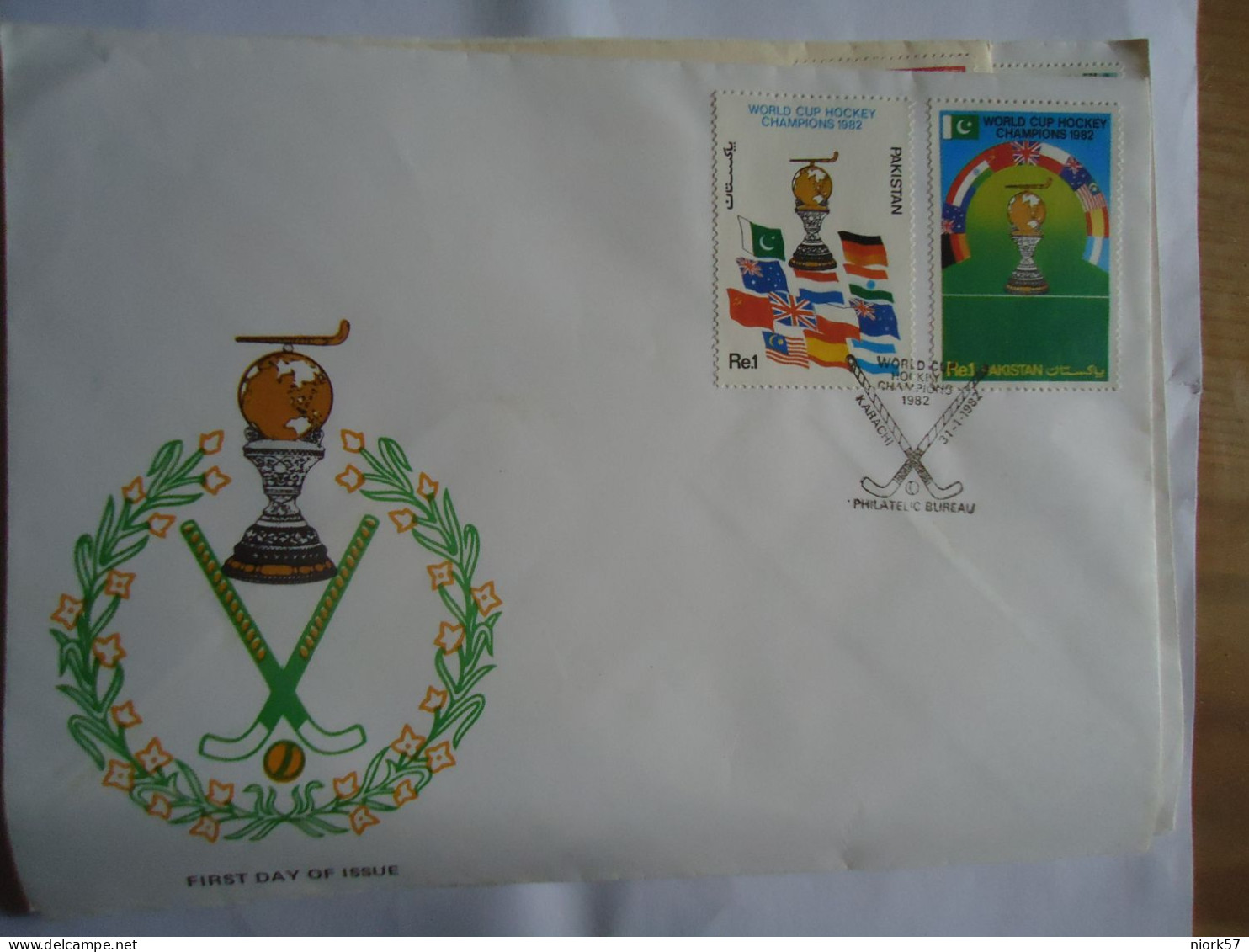 PAKISTAN COVER FDC 1982 CHAMPIONS  CUP HOKEY - Rasenhockey