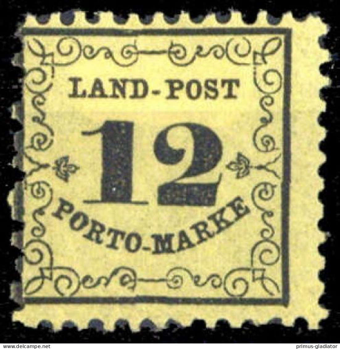 1862, Altdeutschland Baden Landpost, LP 3, * - Postfris