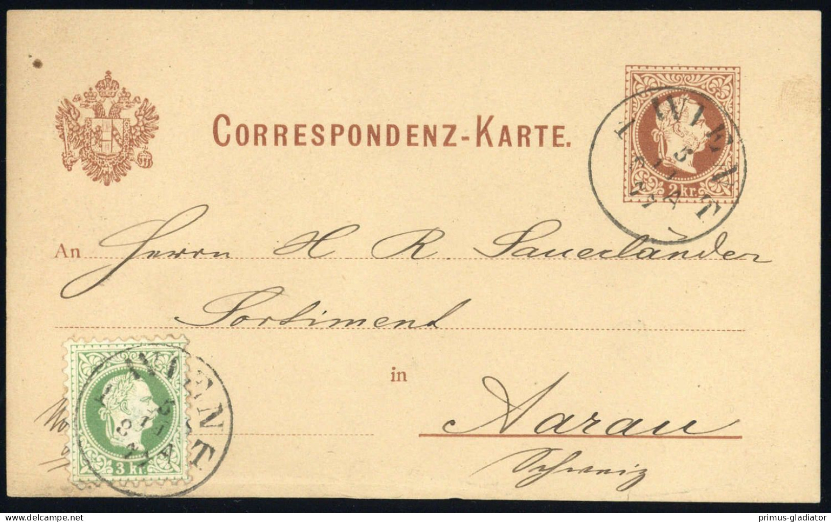 Österreich, P 25, 36 II, Brief - Machine Postmarks