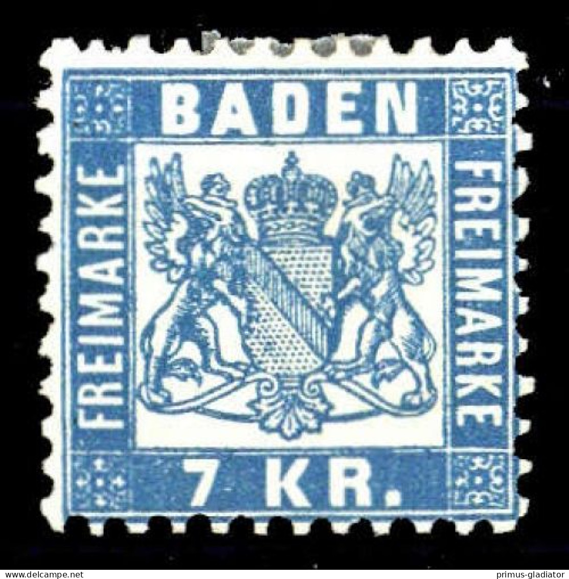 1868, Altdeutschland Baden, 25, * - Postfris